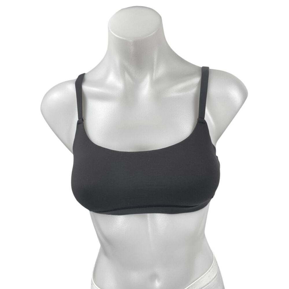 Skims Women's Black Sleeveless Cami Camisole Bralette Bustier Crop Tank Top XL